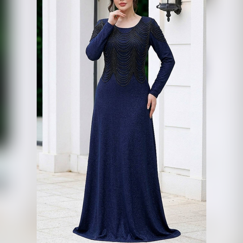 پیراان ماکسی مجلسی بیگ سایز زنانه. سایز 44 تا 54. جنس لمه مجلسی