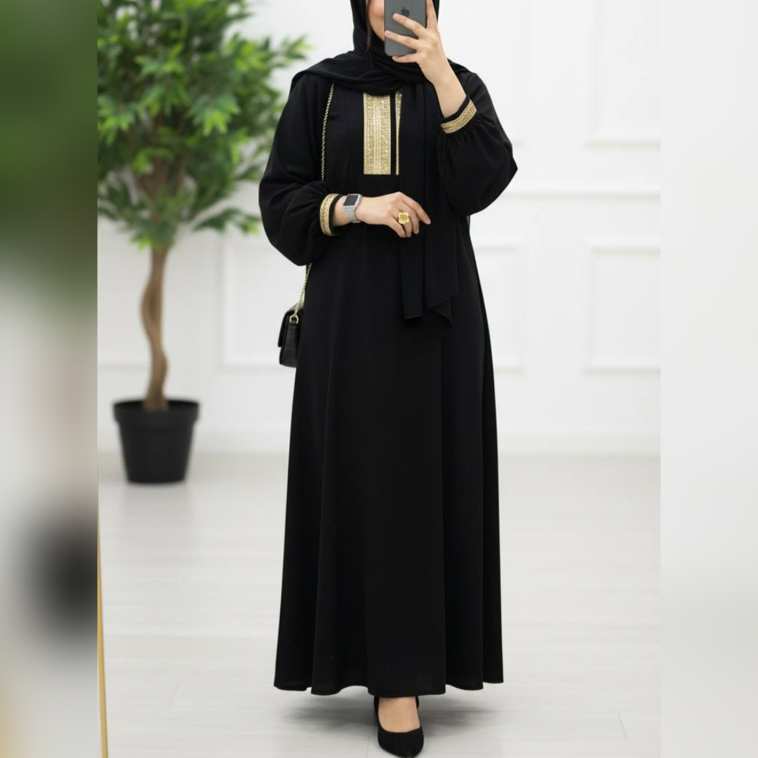 مانتو عبا  بلند دخترانه و زنانه پرفروش شیک و جدید فری سایز 38 تا 54 جنس الیزه مناسب پیاده روی اربعین مراسمات مذهبی مجلسی روزمره