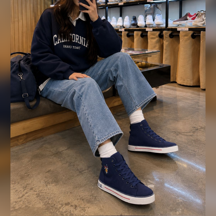 کتونی پولوساقدار سایز 37 تا 40 در 5 رنگ مناسب استایل پاییزی ونس نیمساق