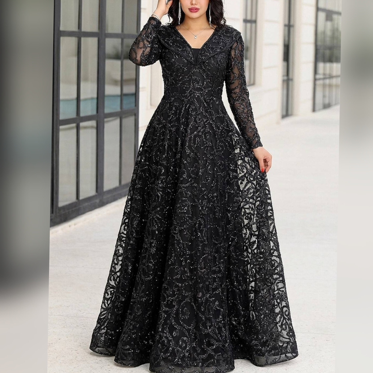 پیراهن زنانه گیپور دانتل و سنگدوزی شده. سایز 40 تا 52. شیک و مجلسی