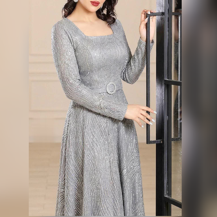 پیراهن ماکسی مجلسی بیگسایز سایز 50 تا 58 لباس شب شاین