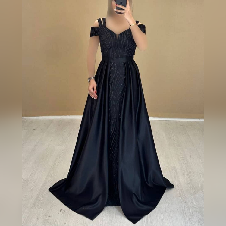 پیراهن ماکسی بلند مجلسی دکلته سایز 38 تا 50 جنس متالیک شاین و ساتن