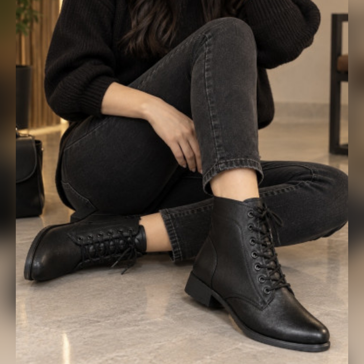 نیم بوت سایز ۳۸ تا ۴۱ پاشنه سه سانت نیمساق شیک پاییزه